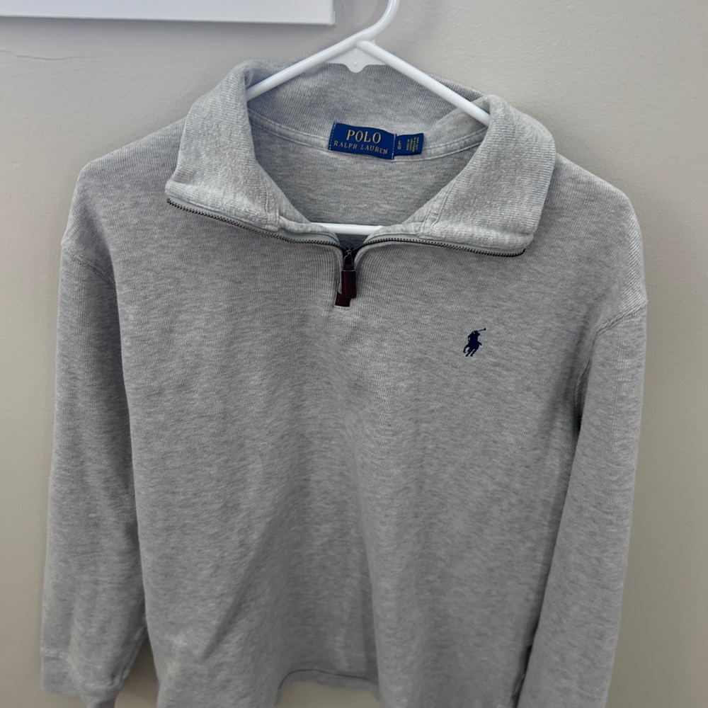 Ralph Lauren Gray Quarter-Zip Sweater